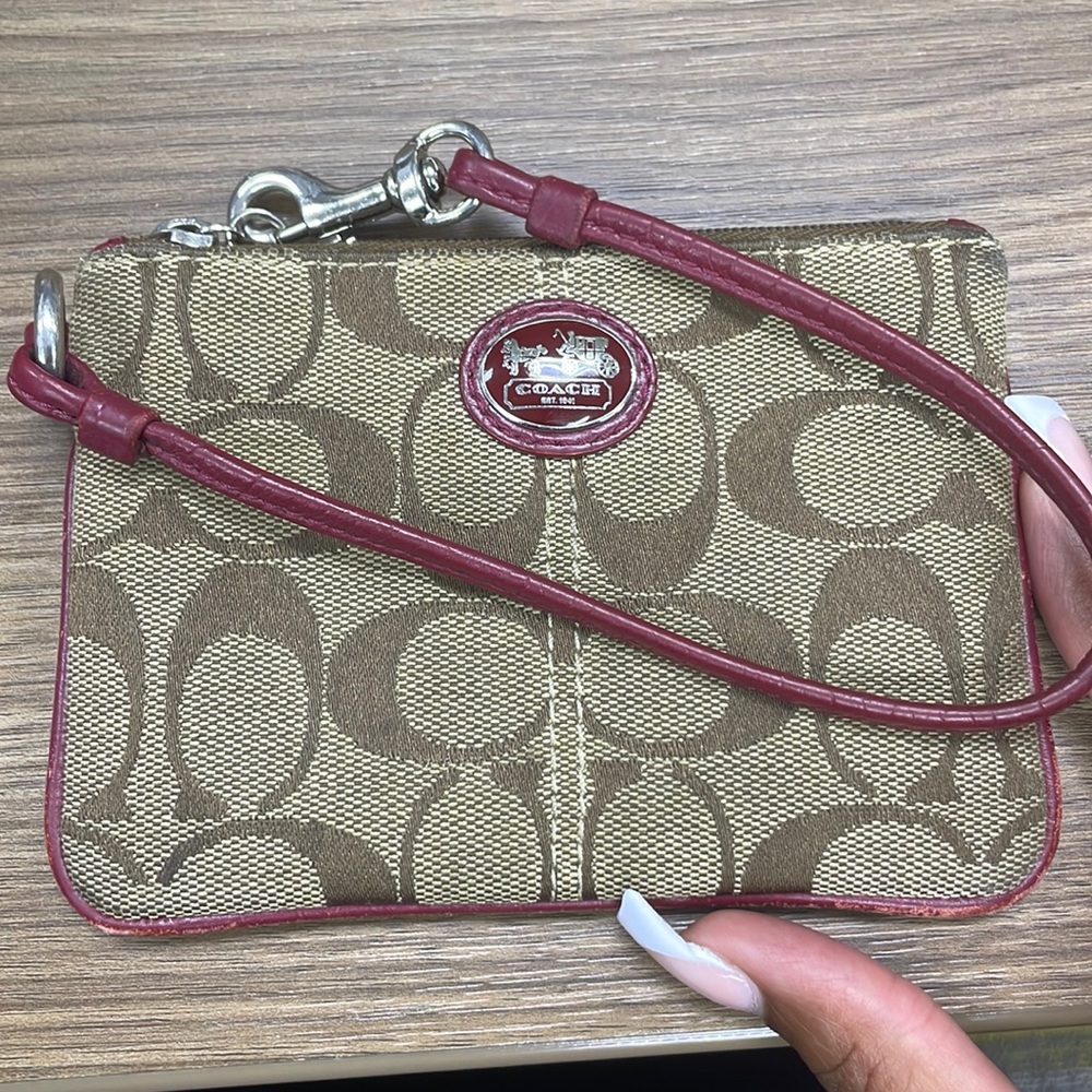 Vintage coach wristlet
